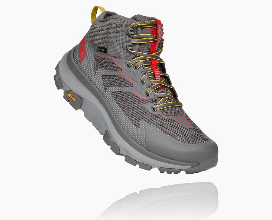 Hoka One One Hiking Boots Mens Grey - Toa GORE-TEX - 85732QKXD